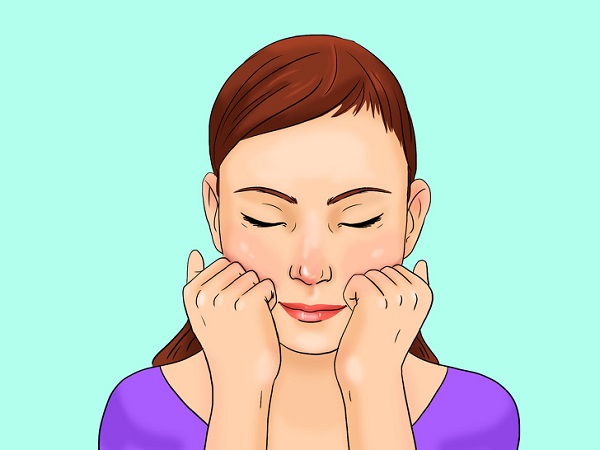 Cách mát xa mặt chống chảy xệ - bài tập nâng má
