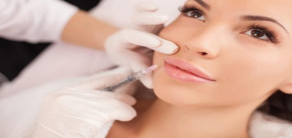 Fillers injections help lips stretch seductively