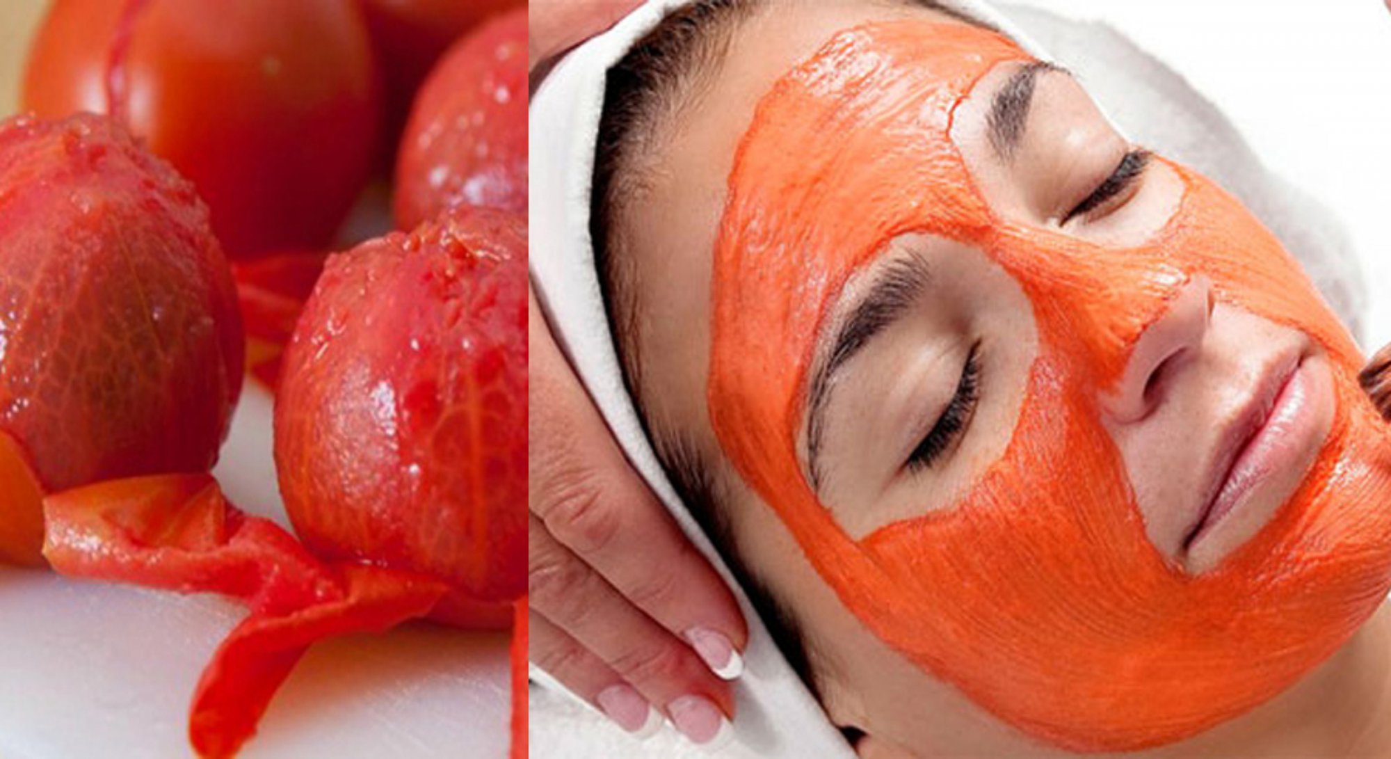 Sử dụng mặt nạ cà chua hàng ngày sẽ giúp bạn có một làn da trắng sáng và xóa nếp nhăn khóe miệng hiệu quả