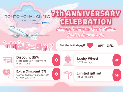 MỪNG KỈ NIỆM 7 NĂM THÀNH LẬP ROHTO AOHAL CLINIC