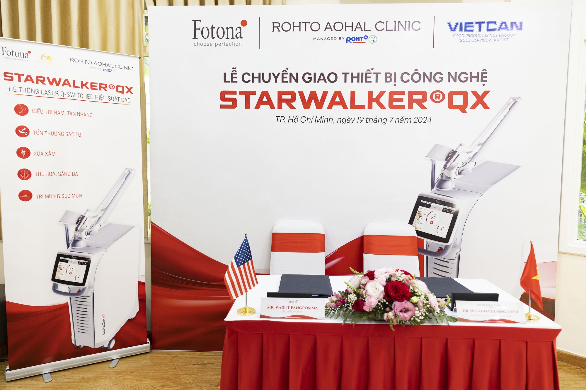 Lễ chuyển giao thiết bị Laser Fotona Starwalker